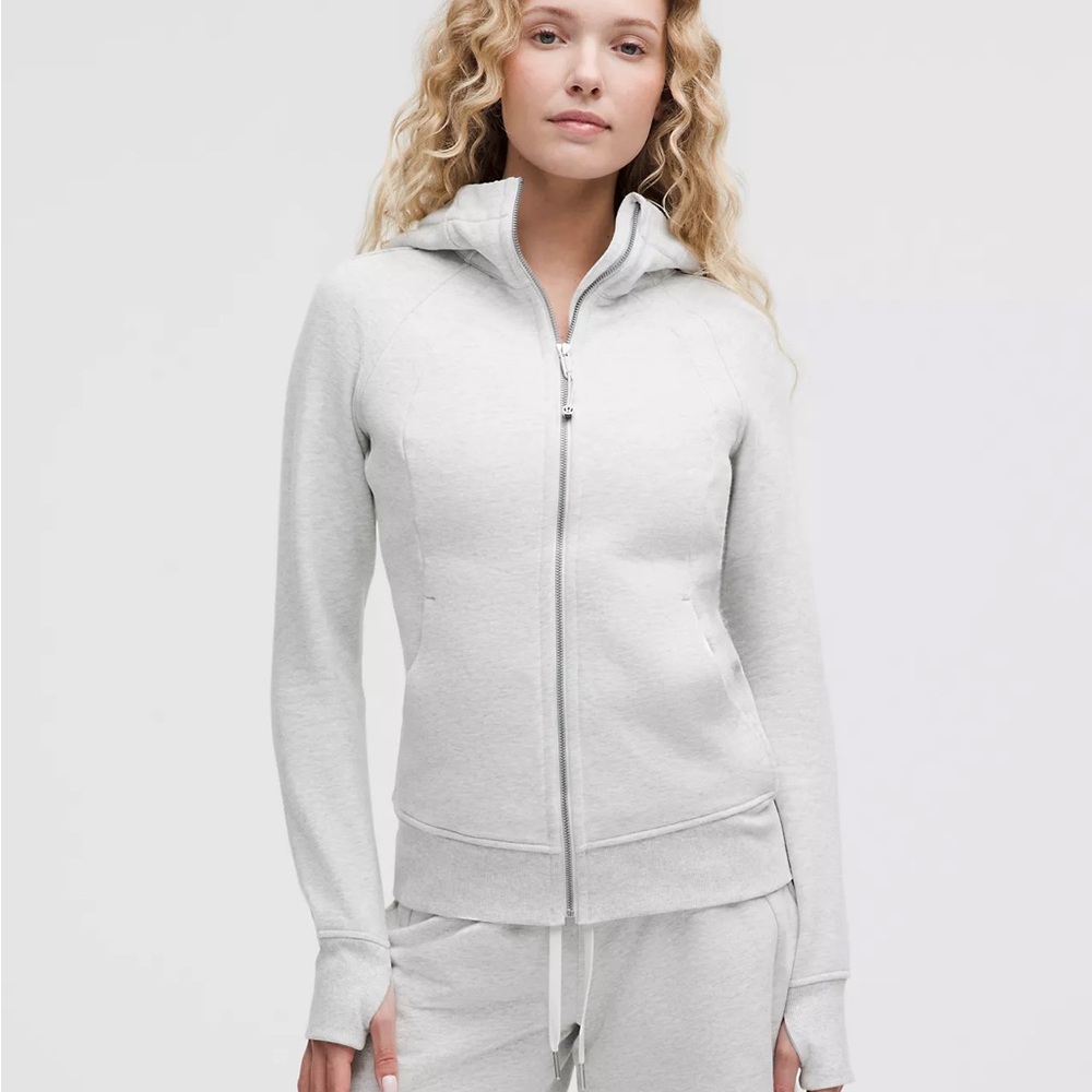 Lululemon Scuba Full Zip Hoodie Heathered Core Ultra Light Grey